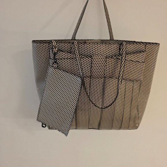 ZAC Zac Posen Medium Tote – Cream & Black Polka Dot - Picture 1 of 7